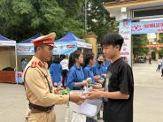 Tổ CSGT địa bàn huyện Nghĩa Đàn đảm bảo an toàn giao thông trong kỳ thi tuyển sinh vào lớp 10 THPT năm 2025